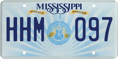 MS license plate HHM097