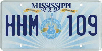 MS license plate HHM109