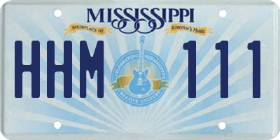 MS license plate HHM111