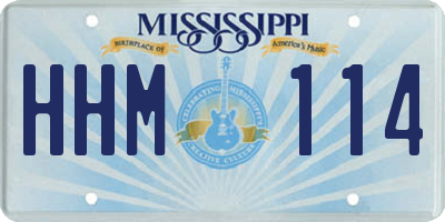 MS license plate HHM114