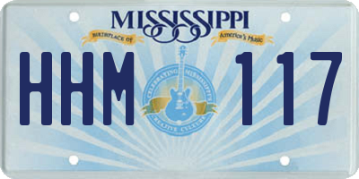 MS license plate HHM117