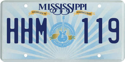 MS license plate HHM119