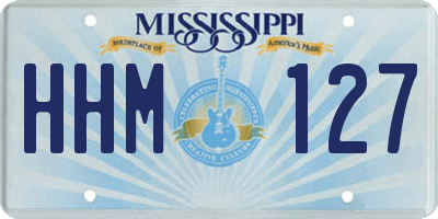 MS license plate HHM127