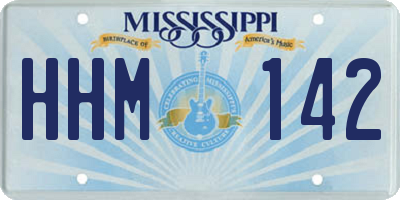 MS license plate HHM142