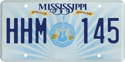 MS license plate HHM145