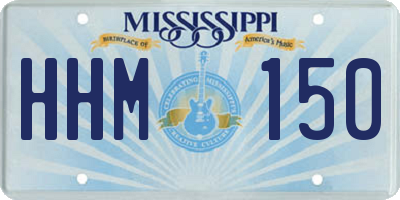 MS license plate HHM150