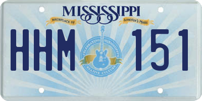 MS license plate HHM151