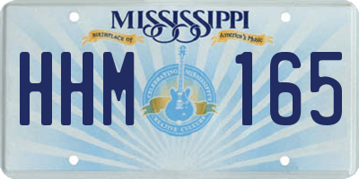 MS license plate HHM165