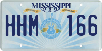 MS license plate HHM166