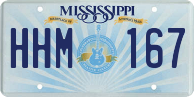 MS license plate HHM167