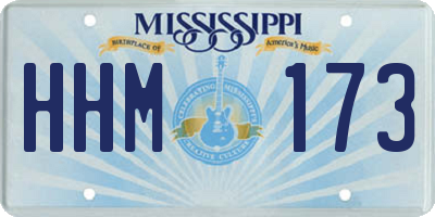 MS license plate HHM173