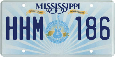 MS license plate HHM186