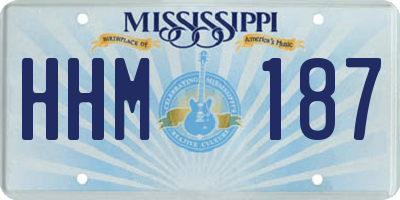 MS license plate HHM187
