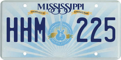 MS license plate HHM225