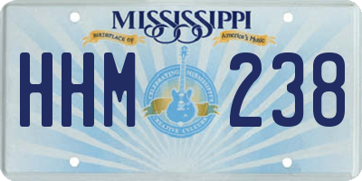 MS license plate HHM238