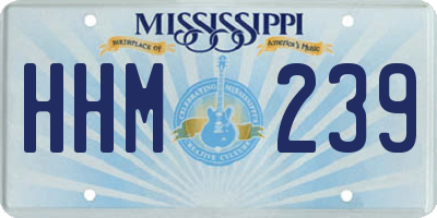 MS license plate HHM239