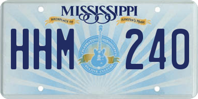 MS license plate HHM240