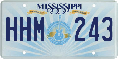 MS license plate HHM243