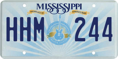 MS license plate HHM244