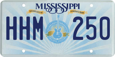 MS license plate HHM250