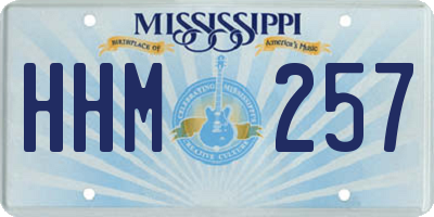 MS license plate HHM257