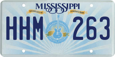 MS license plate HHM263