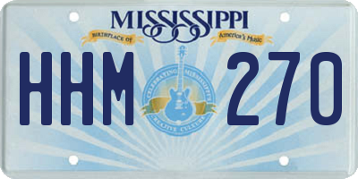 MS license plate HHM270