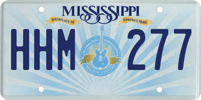 MS license plate HHM277