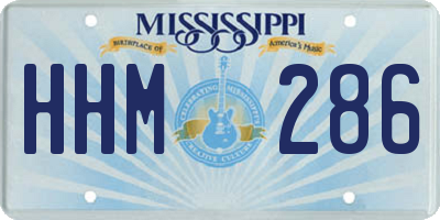 MS license plate HHM286