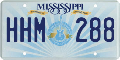 MS license plate HHM288