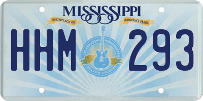 MS license plate HHM293