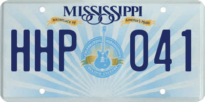 MS license plate HHP041