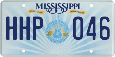MS license plate HHP046
