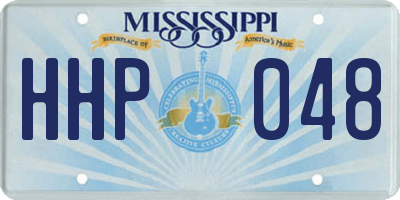 MS license plate HHP048