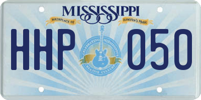 MS license plate HHP050