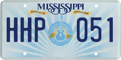 MS license plate HHP051