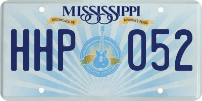 MS license plate HHP052