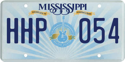MS license plate HHP054