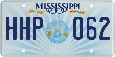 MS license plate HHP062