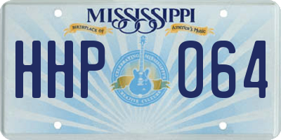 MS license plate HHP064