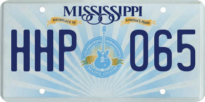 MS license plate HHP065