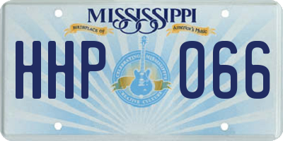 MS license plate HHP066