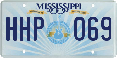 MS license plate HHP069