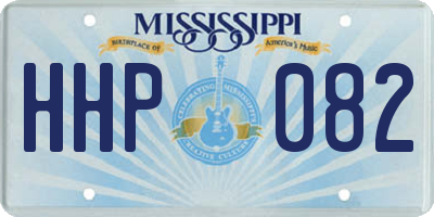 MS license plate HHP082
