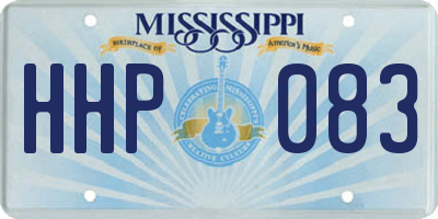 MS license plate HHP083