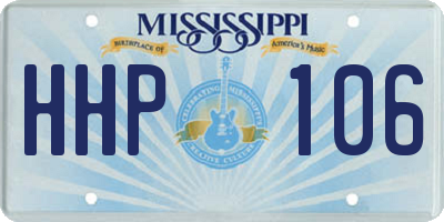 MS license plate HHP106