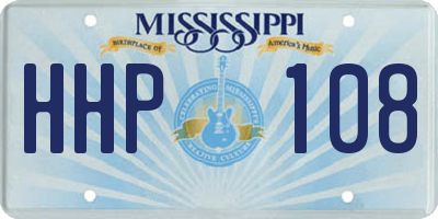 MS license plate HHP108