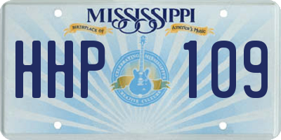 MS license plate HHP109
