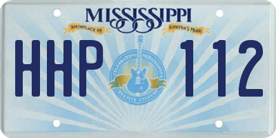 MS license plate HHP112