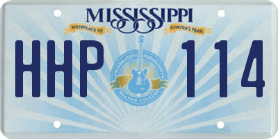 MS license plate HHP114